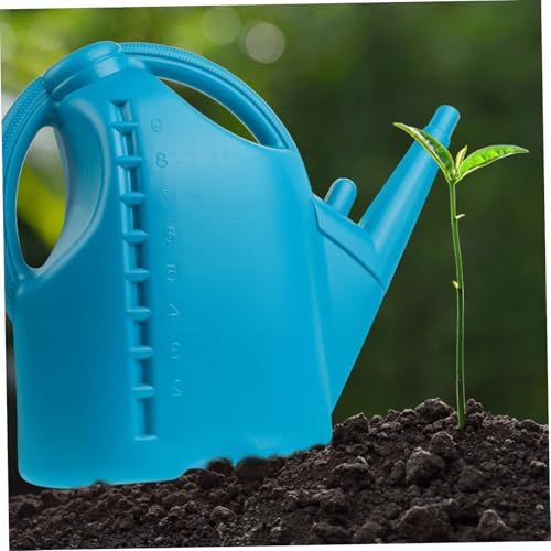 10L Plastic Long Mouth Watering Can for Precise Plant Watering Light Blue - Image 4