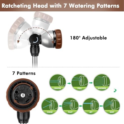 RESTMO Long Telescopic Watering Wand for Garden Hose, 36”-60” Garden Wand - Image 4