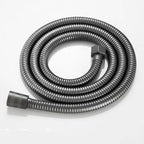 1.5m/2m Heavy-Duty Stainless Steel Shower Hose - Flexible, Anti-Explosion, Durable Gunmetal Grey Water Pipe - 200cm Length, 1 PC for Ultimate Shower Experience - Image 4