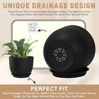 YNNICO Plant Pots 10/9/8/7.5/7 inch with Multi Mesh Drainage Holes - Image 3