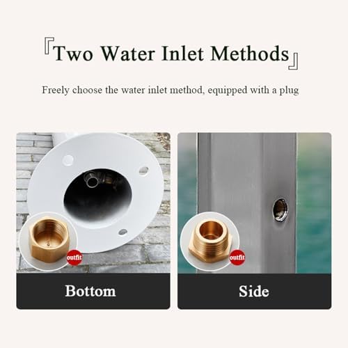 Stainless Steel Water Column Garden Water Tap, Outdoor Water Fountain Courtyard Hydrant, Garden Hose Holder with Faucet, Freestanding Antifreeze Faucet Water Dispenser,H86cm - Image 6