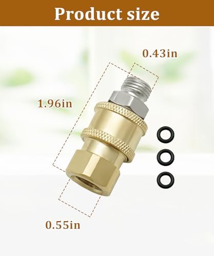 2Pcs 1/4" Stainless Steel Quick Connect Coupler Hose Fittings Fits for Graco/VEVOR/Titan Most Model Airless Paint Sprayer Accessories - Image 4