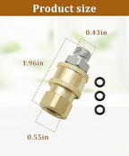 2Pcs 1/4" Stainless Steel Quick Connect Coupler Hose Fittings Fits for Graco/VEVOR/Titan Most Model Airless Paint Sprayer Accessories - Image 4