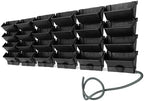 Vertical Wall Mount Planter,24 Pots Wall Garden Kit with Self Drip Irrigation Drainage Pipe for Balcony Patio Fence - Image 2