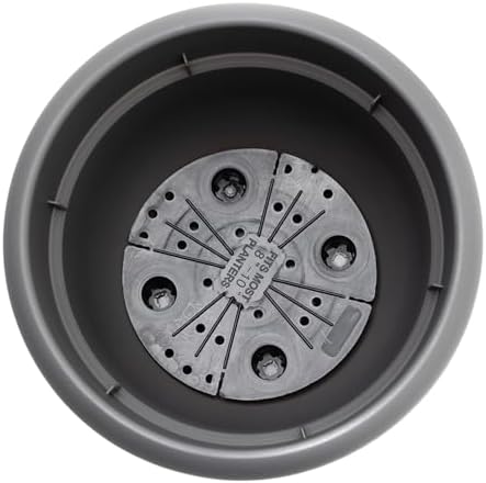 Bloem Ariana 10" Plastic Self-Watering Planter, Charcoal, 4-Pack - Image 6