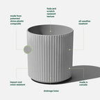 Veradek Demi Series Planter - Large Round Outdoor Planter - Image 2