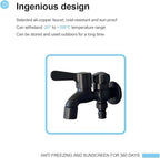 Freestanding Garden Hose Stand with Faucet - Stainless Steel Outdoor Garden Water Column - Floor Mounted Tap - Frost Free Outdoor Faucet - Hose Bib Extender - Image 2