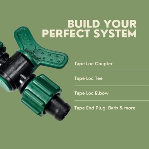 (100 pack) USA MADE - Irritec Tape Loc Fittings for 5/8" Drip Tape | Couplers, Tees, Elbows A1-T5 | Drip Irrigation Fittings | Long-term Leak-Free Connection (Tape Loc x 1/2" MPT) - Image 4