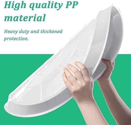 Eccliy 6 Pack Plastic Plant Saucer, Round, 25 Inch, White - Image 3