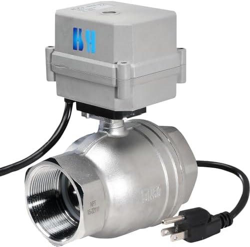 2 inch 110-230VAC Normally Open CF8/Stainless Steel 304 Motorized Electrical Ball Valve With U.S. Plug - Image 2
