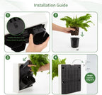 Wall-Mounted Planters Indoor, Living Wall Planter with 4 Pots - Vertical Planter Wall & Hanging Planter for Home, Office, Balcony or Shop No Assembly Required (White) - Image 7