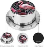 Mechanical Kitchen Timers for Cooking,Flamingo Printed 60 Minute Magnetic Countdown Timer,Cute Cooking Timers with Alarm,Stainless Steel Time Timer Manual No Batteries Required - Image 3