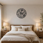 Butterfly Leaves Metal Wall Art for bedroom decor with classic display mood - Image 4