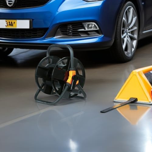 Toddmomy Car Wash Water Pipe Rack Black Hose Reel Garden Hose Holder Stainless Steel Handle Compact Storage Random Color - Image 4