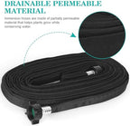 AIODE Flat Soaker Hose 150FT(50FT 3Pack) for Garden Beds Drip Hose Heavy Duty Save 80% Water for Vegetable Tree (150FT) - Image 2