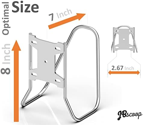 JBscoop Garden Hose Holder, Stainless Steel Wall Mount for Water Hose & Extension Cords, Heavy Duty & Rust Proof - Image 5