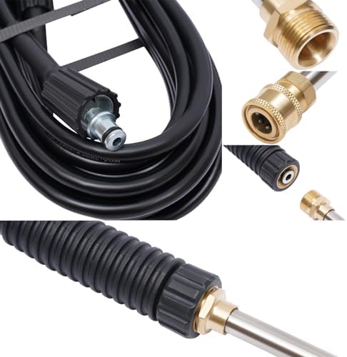 Pressure Washer Gun 3000PSI High Pressure Washer Trigger Spray Gun with Power Wash Extension Wand, 5 Nozzle Tips, Quick Connection Kit, for High Pressure Foam Cannon Car Wash - Image 6