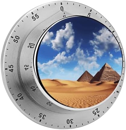 Mechanical Kitchen Timers for Cooking,Desert Sky Printed 60 Minute Magnetic Countdown Timer,Cute Cooking Timers with Alarm,Stainless Steel Time Timer Manual No Batteries Required by Unknown