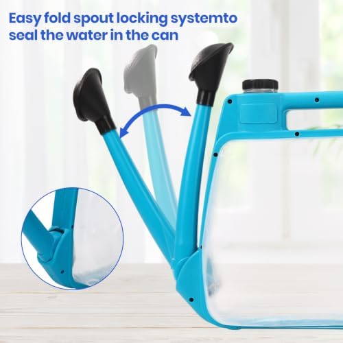 1.59 Gal Blue Clear Plastic Foldable Watering Can - Image 4