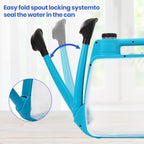 1.59 Gal Blue Clear Plastic Foldable Watering Can - Image 4