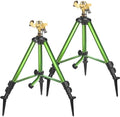 Triumpeek 2 Pack Impact Sprinkler on Tripod Base with Stakes by SpreadtheJoy