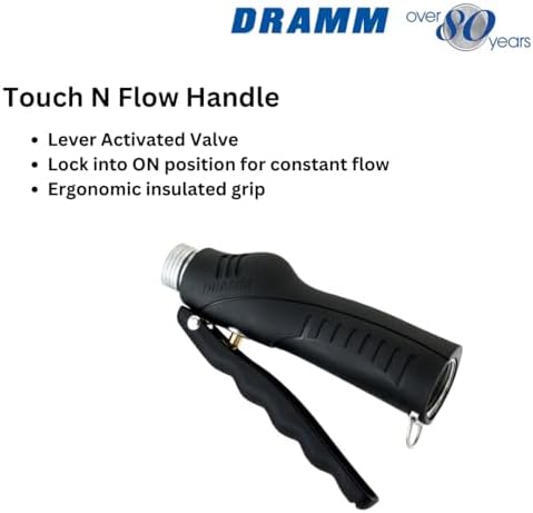 Dramm Kaleidoscope Rain Wand – 16” Touch-N-Flow with Trigger Shut-Off Valve & Lock, Gentle Shower Watering Wand for Plants, Hanging Baskets & Garden Beds – Red - Image 4