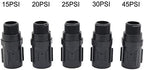 Leak-proof pipe hose fittings Preset Pressure Regulators with 3/4" FHT x MHT Hose Thread Reduces Incoming Water Pressure 15PSI To 45PSI Garden Watering 10 Pcs ( Color : 45PSI , Diameter : 3/4'' ) - Image 4