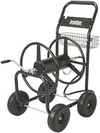 Ironton Hose Reel Cart, Holds 300ft. of 5/8in. Hose, 6ft. Leader Hose by Ironton