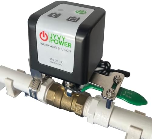 WiFi/Bluetooth Ball Valve Smart Water Shutoff Manipulator with Durable Metal Gear Domotique Controller Compatible Alexa Google Works 2.4 GHz No HUB Needed (TUYA WIFI) by Unknown