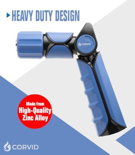 5-Pack Corvid Thumb Control Adjustable Nozzle - Heavy-Duty, Durable, 1-Pattern Spray for Watering, Cleaning, and More - Image 2