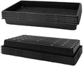 RooTrimmer 10 Pack 1020 Trays, Extra Thick Heavy Duty Seed Starting Trays - No Holes, No Leak, Reusable Propagation Flats for Microgreens, Seedlings, Plant Germination, Fodder and Transplant by RooTrimmer