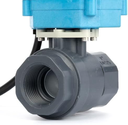 U.S. Solid 1” PVC Motorized Ball Valve - Plastic Electrical Ball Valve, 2 Wire Auto Return, AC 110~230V, Normally Closed - Image 7