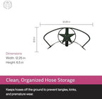 Yard Butler Heavy Duty Wall-Mounted Hose Hanger - Star Design, Green - Image 6