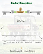 10 Nozzle Sprayer Boom, Stainless Steel Garden Sprayer Wand Extension - Image 2