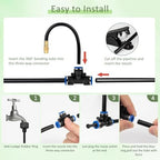Drip Irrigation System,99FT Garden Watering System with 30 Nozzles,360 Adjustable Micro Spray Sprinkler Kit,Garden Irrigation System,Greenhouse Accessories,Atomizing System for Yard,Lawn,Plants - Image 3