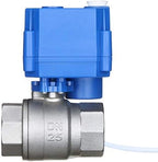 U.S. Solid Motorized Ball Valve- 1" NSF Certified 304SS Ball Valve with Manual Function, Full Port, 9-24V AC/DC and 2 Wire Auto Return Setup - Image 4