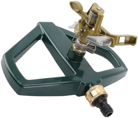 MAVIS LAVEN 360 Degree Rotating Sprinkler, Zinc Alloy and Stainless Steel Lawn Sprinkler with Metal Base, Automatic Watering, Wide Area Coverage, for Garden Yard Lawn Irrigation (Yellow) - Image 7