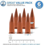 6‑Pack Ceramic Self Watering Spikes, Terracotta Plant Waterer for Pots - Image 2