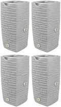Good Ideas Impressions Riverwalk Rain Water Collection Barrel, 4 Pack by GoodIdeas