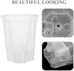 Toyvian 5pcs Self Watering Flowerpots with Bottom Tray, PP White - Image 3