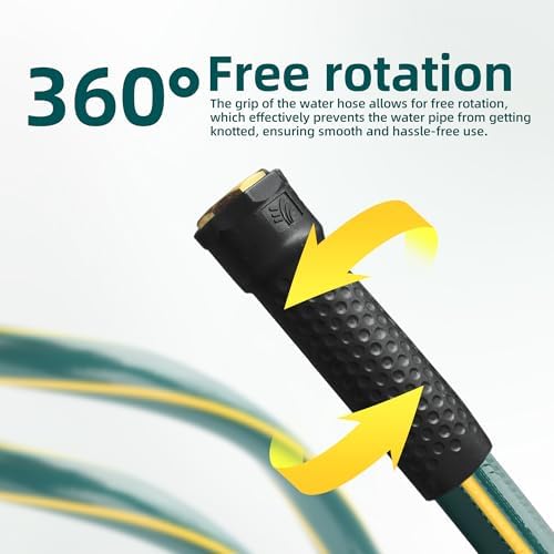 25 ft Heavy Duty Garden Hose 5/8”, Solution4Patio, Male to Female Fittings - Image 3