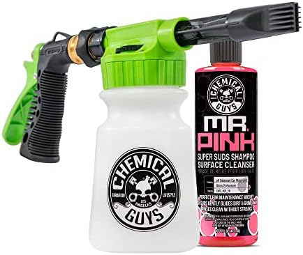 Chemical Guys CWS_402_16FBB Foam Blaster Bundle - Mr. Pink Foaming Car Wash Soap, 16 fl oz + ACC_326 Torq Foam Blaster 6 Foam Wash Gun, Works With Garden Hose, (2 Items) by ChemicalGuys