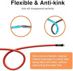 SPECILITE 5/8" x 25FT Hot/Cold Rubber Garden Water Hose, -50℉-190℉, Red - Image 4
