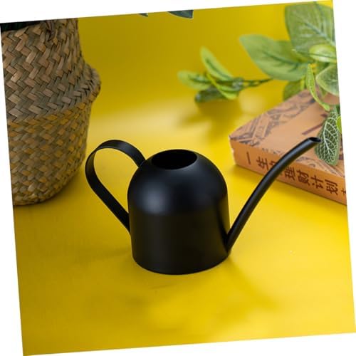 DOITOOL Stainless Steel Watering Can with Long Spout Ergonomic Handle for Indoor and Outdoor Plants Gardening Equipment Black Metal Watering Pot - Image 7