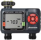 DEWENWILS 2-Zone Hose Timer with Rain Delay, Manual & Auto Watering by DEWENWILS