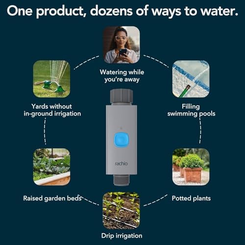 Rachio Smart Hose Timer (Valve Only) | Outdoor Watering | Easy Faucet Install, Automate Sprinkler Schedule Lawn, Garden, Yard, No WiFi Hub Included - Image 5