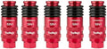 RayMagic Upgraded 5IN1 Universal Quick Industrial Connect Coupler, 1/4" Female NPT, Air Hose Fittings, 6-Balls Release Sleeve, 1/4" Body Size, Red(5-Piece) by RayMagic