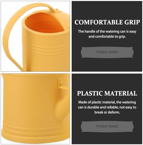 SHINEOFI Thickened Indoor Watering Can with Long Spout Portable Plastic Sprinkling Pot for Flowers and Succulents Gentle Spray Head for Houseplants and Bonsai Gardening Use - Image 3