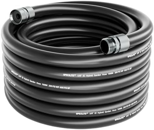 SPECILITE Garden Hose 30 ft x 5/8 in, Custom-Length Flexible Water Pipe by SPECILITE