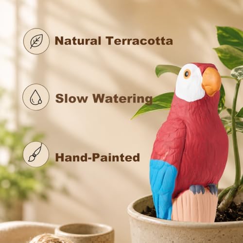 YesWhat Terracotta Watering Spikes Slow Release Watering Stakes 4-Pack - Image 6